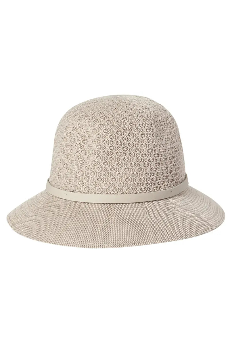 back view of the Kooringal Hat Short Brim Cassie hat in Taupe