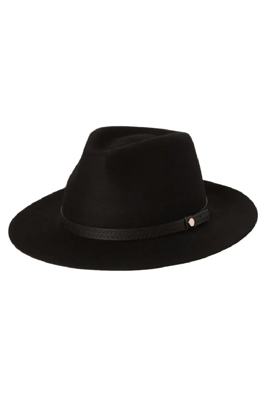 Kooringal Safari Hat - Kallie in Black front