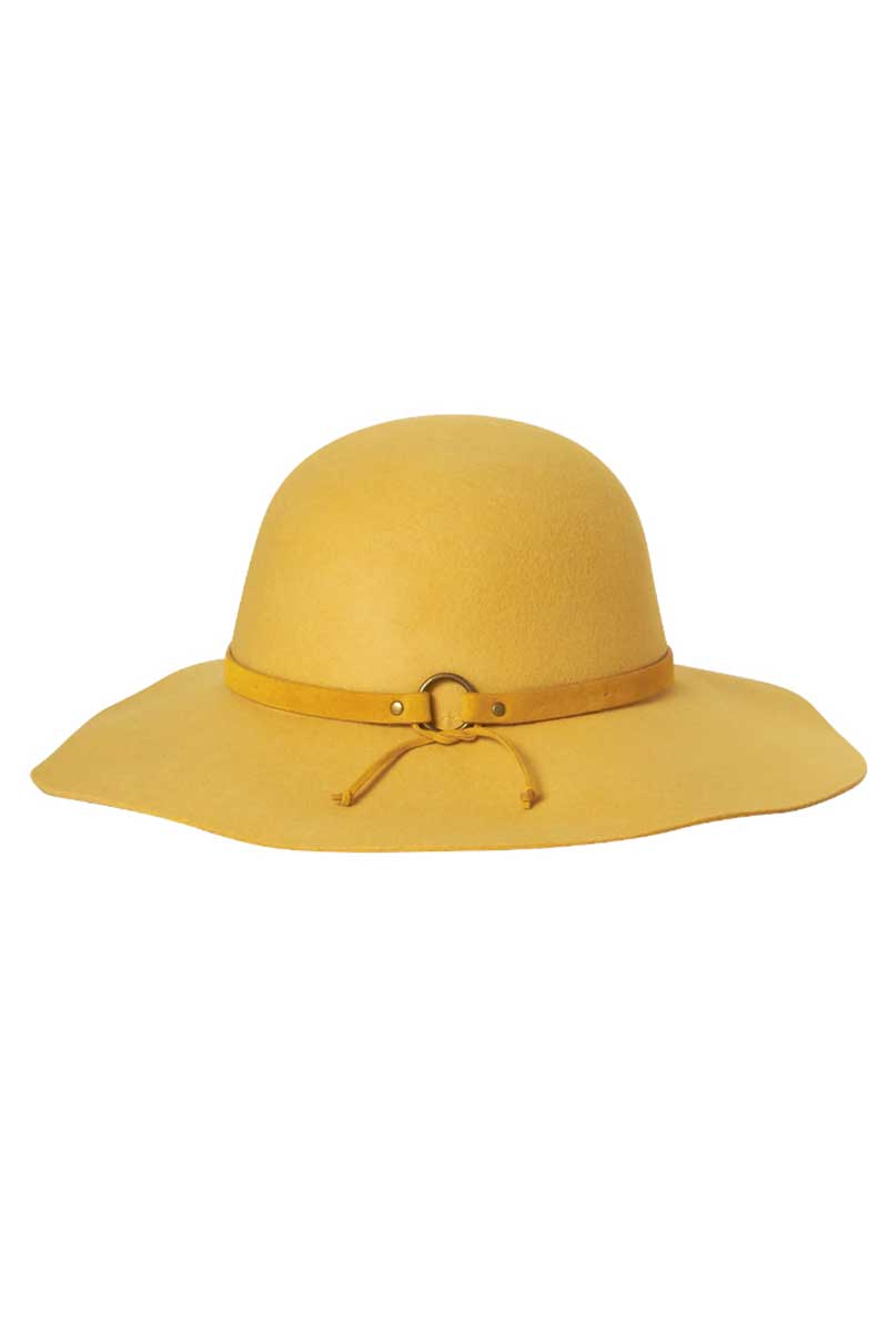 Kooringal Wide brim Forever after hat - in Mustard