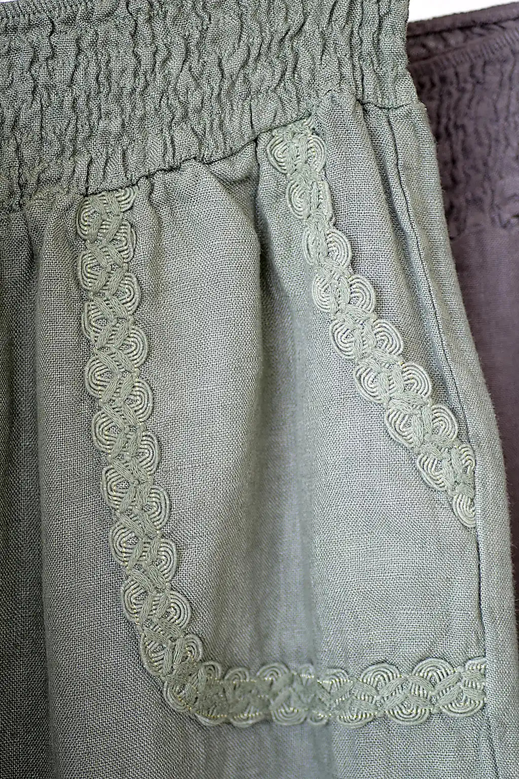 The Lila Pant – Juniper (Italian Linen)