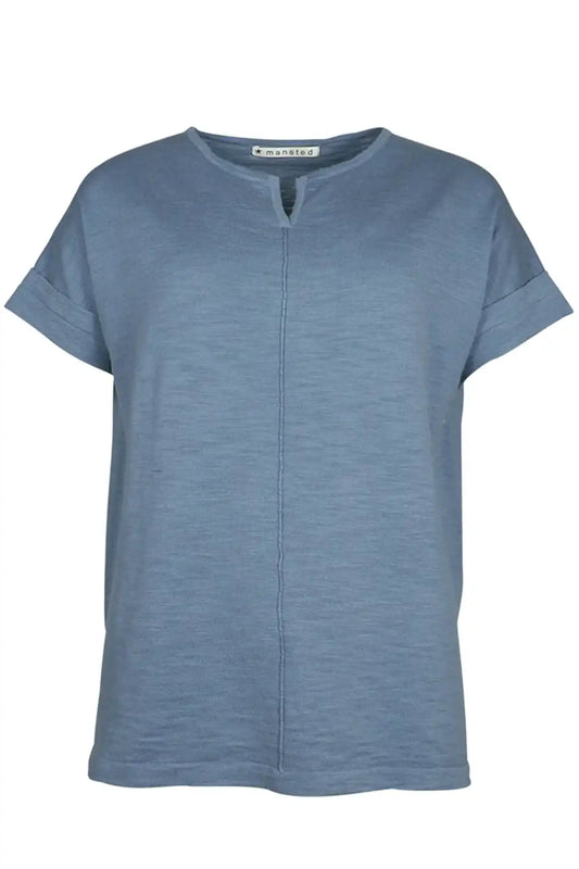 Mansted Kerstin Top in Soft Blue front
