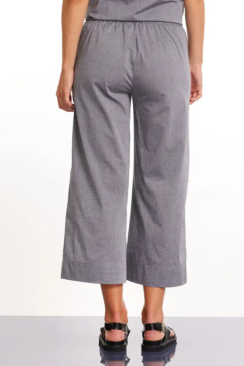 Marco Polo Cropped pants in Light Charcoal back