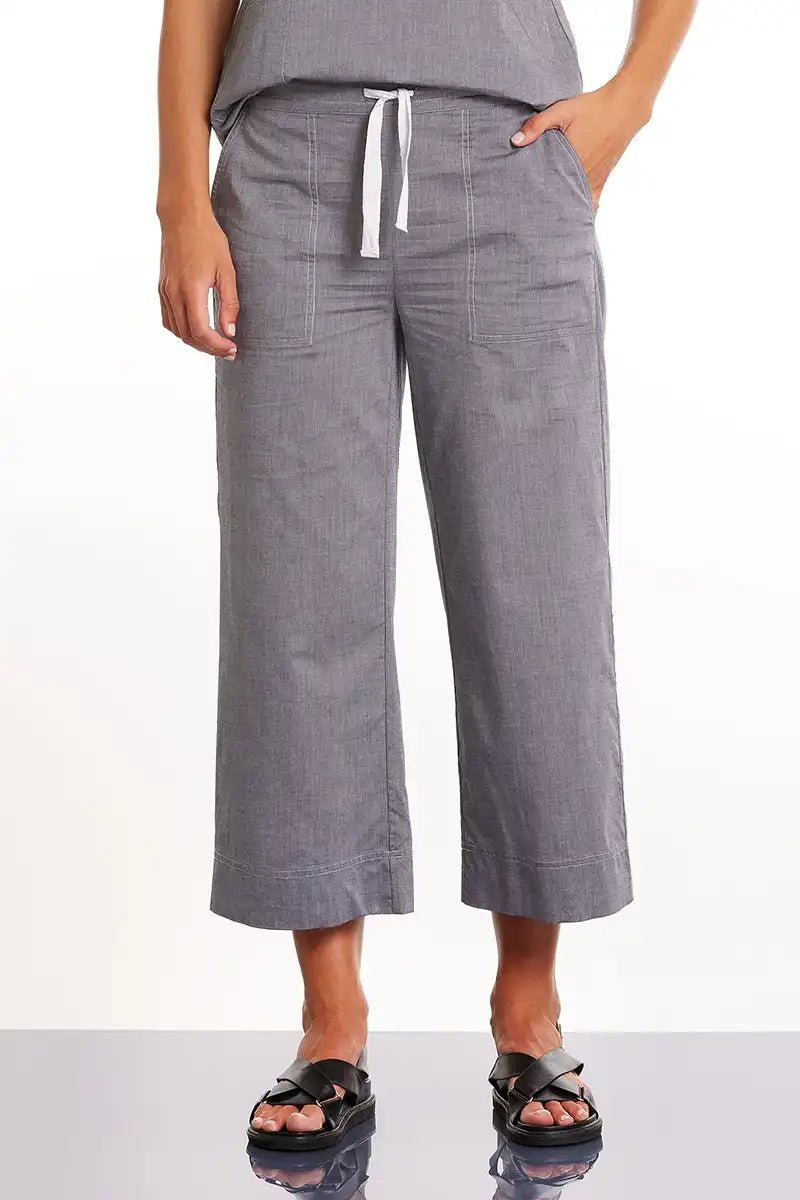 Marco Polo Cropped pants in Light Charcoal front