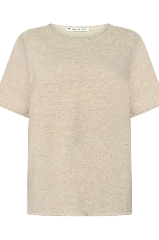 Mansted Mia Top in Oat front view