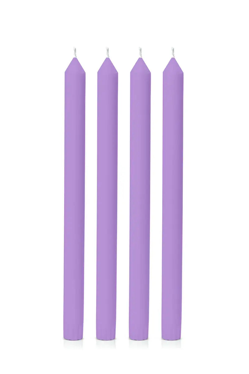 Dinner Candle Purple Pack of 4