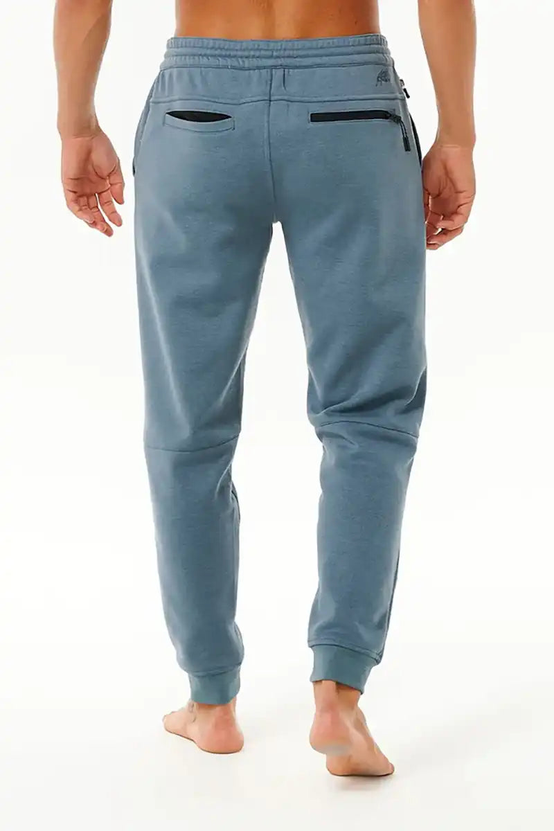 Rip Curl Mens Trackpant Anti Series Departed in Mineral Blue Back