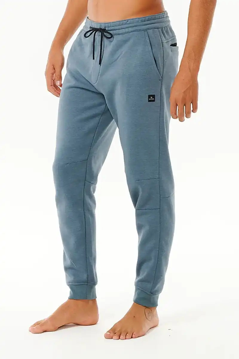 Rip Curl Mens Trackpant Anti Series Departed in Mineral Blue Side