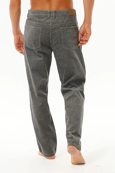 Rip Curl Mens Classic Surf Cord Pant in Grey Back