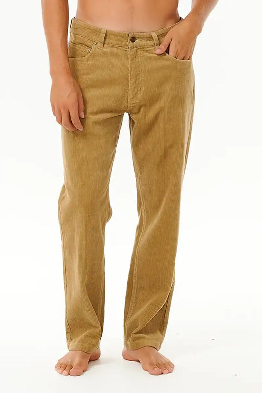 Rip Curl Mens Classic Surf Cord Pant in Khaki