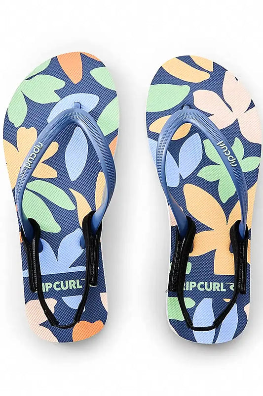 Rip Curl Girl's Holiday Tropics Bloom Open Toe Thongs - front
