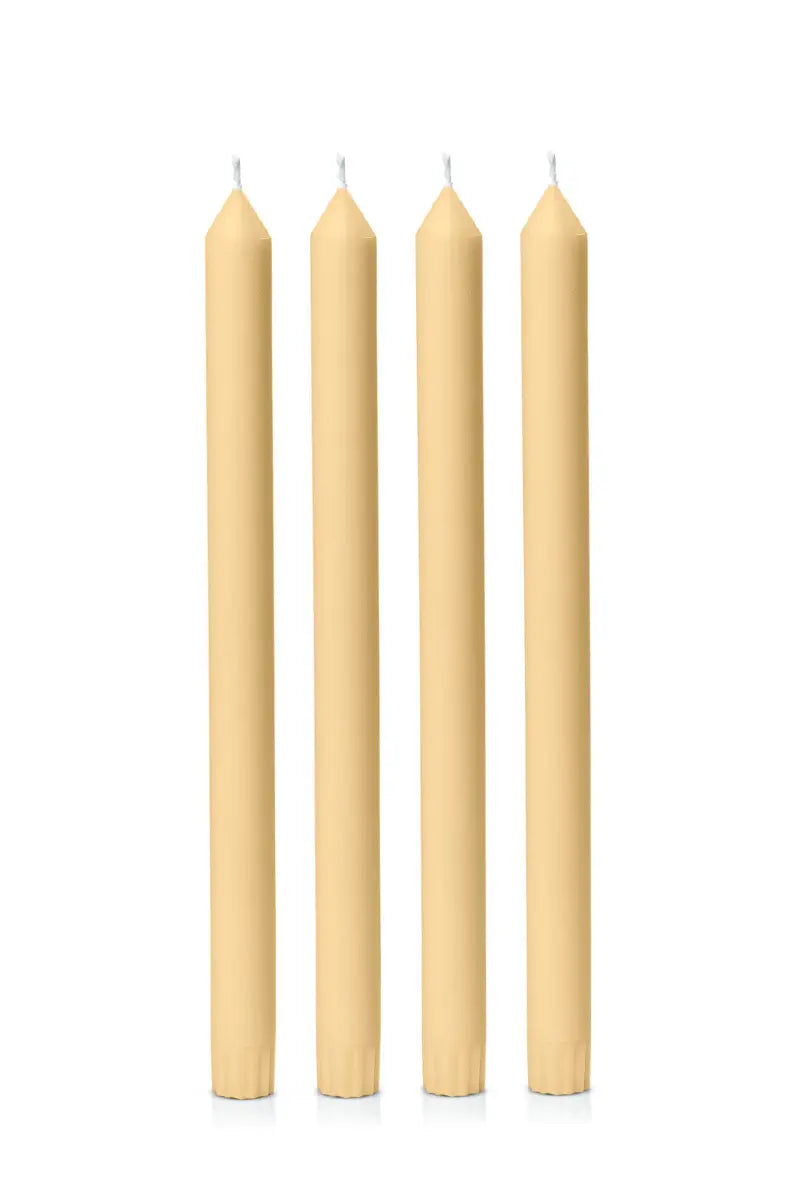 Dinner candle Gold - Pack of 4