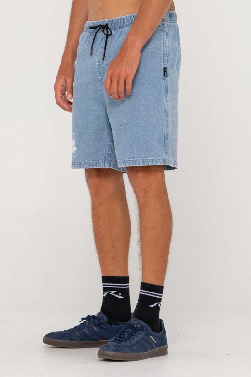 Rusty Boys Shorts Manila Folder Denim side view