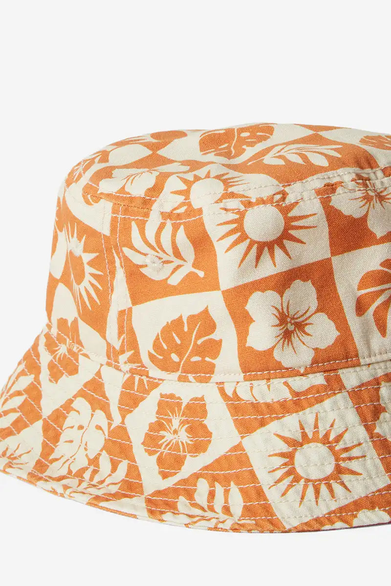 Billabong Women's So Beachy Bucket Hat in Dried Mango - close up front view
