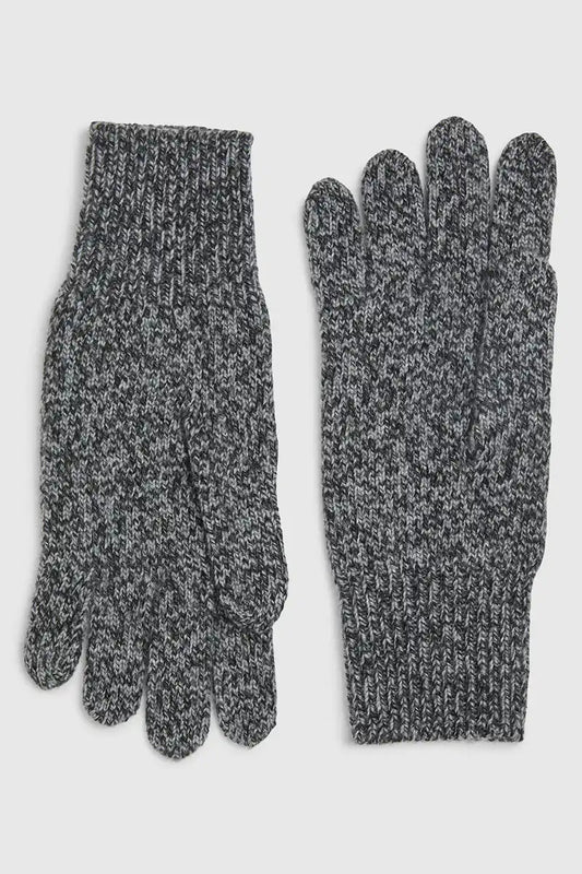Toorallie Merino Gloves in Charcoal Mix
