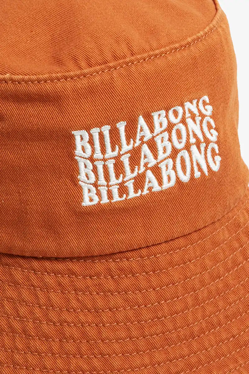 Billabong Women's Hat Surf High Sun Faded in Dried Mango - close up 