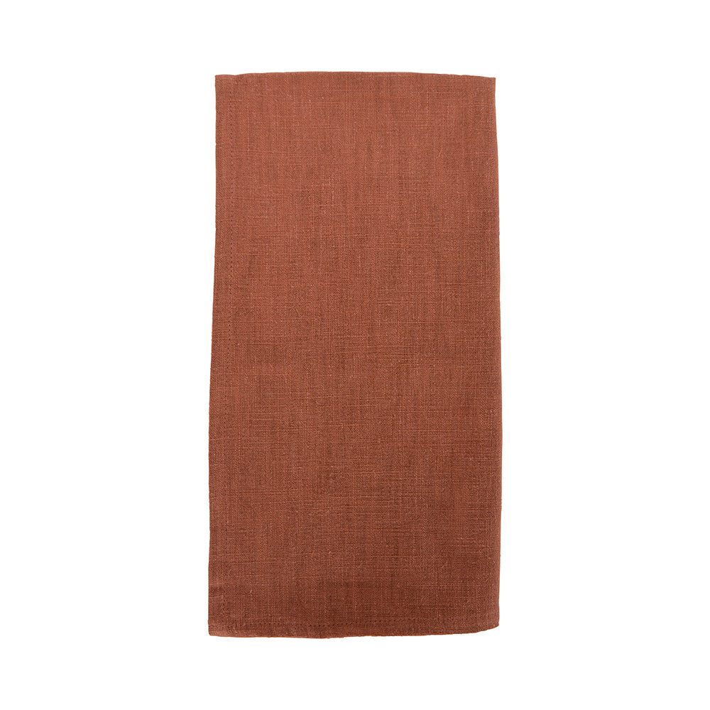 Annabel trends Stone wash tea towels - terracotta