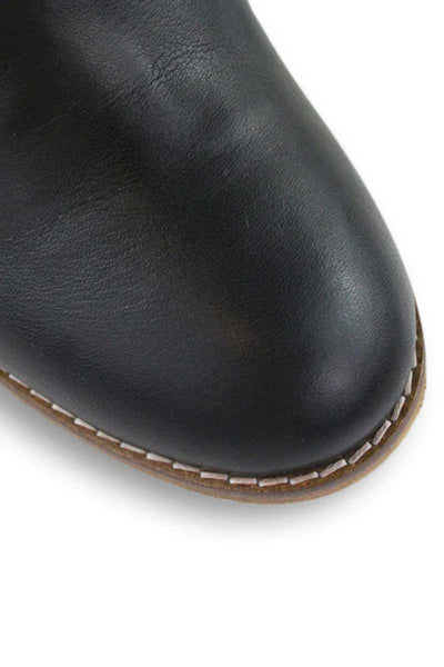 toe detail view of the Bueno Women's Eddy Ankle Boot in Black