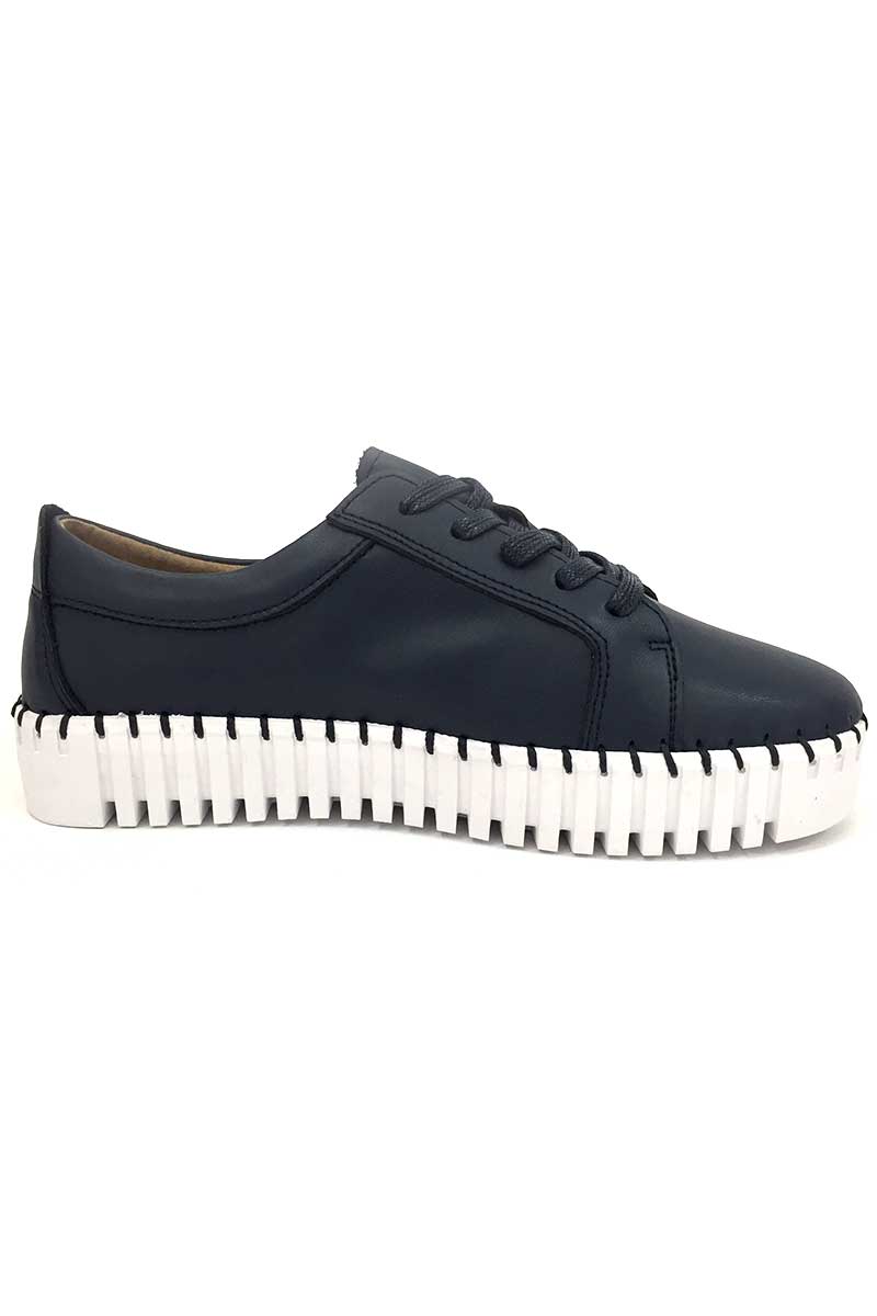 Bay Lane Women's Shoe Medusa in Navy right side