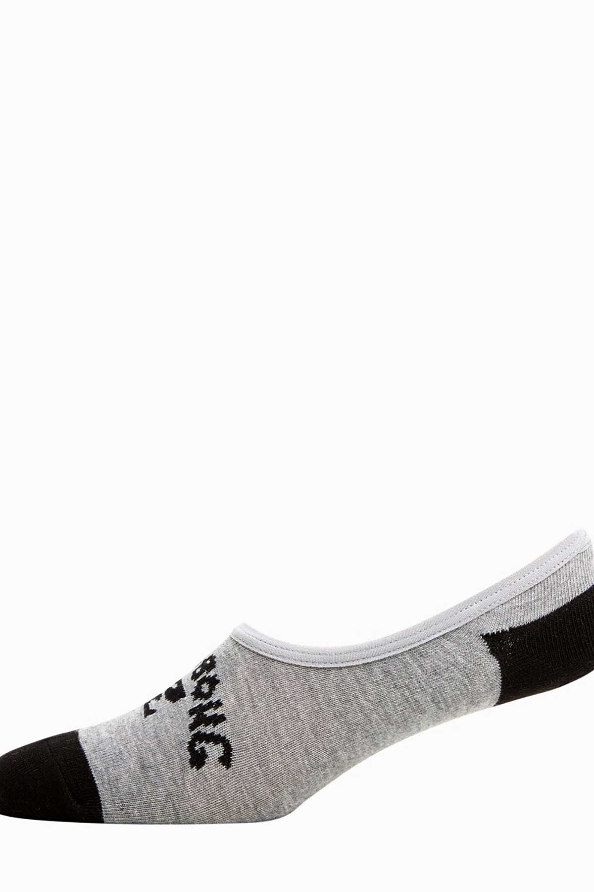 Billabong Invisible Socks 5 Pack, Grey and Black.