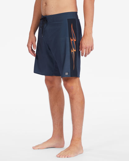 Billabong Bah Airlite Boardshorts made with fire wave detailing at either side