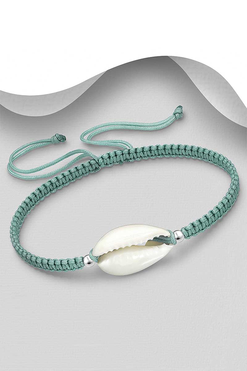 Cowrie Shell Bracelet on Cord