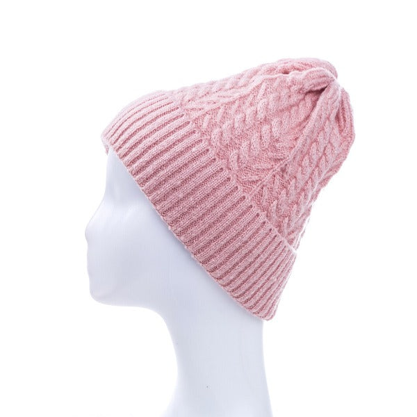 Cable Beanie - pink