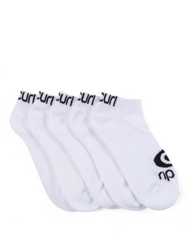 Rip Curl Icon Sock 5 pack - white