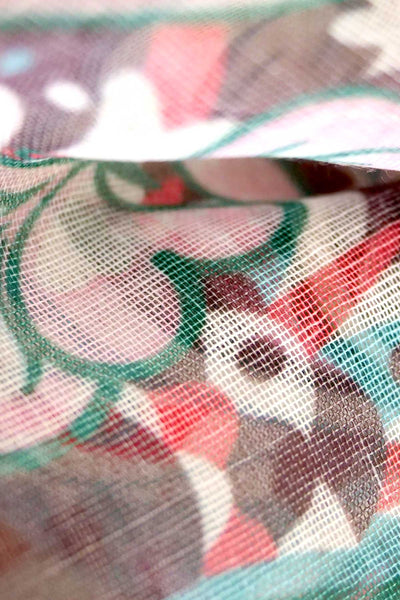 Jaipur Tassel Scarf detail of weave