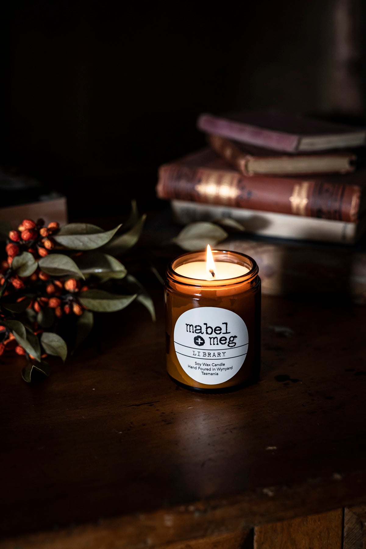 Library soy candle by mabel + meg