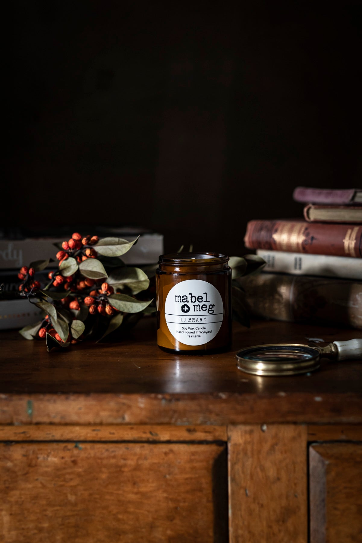 Classic LIBRARY Soy Candle by mabel and meg