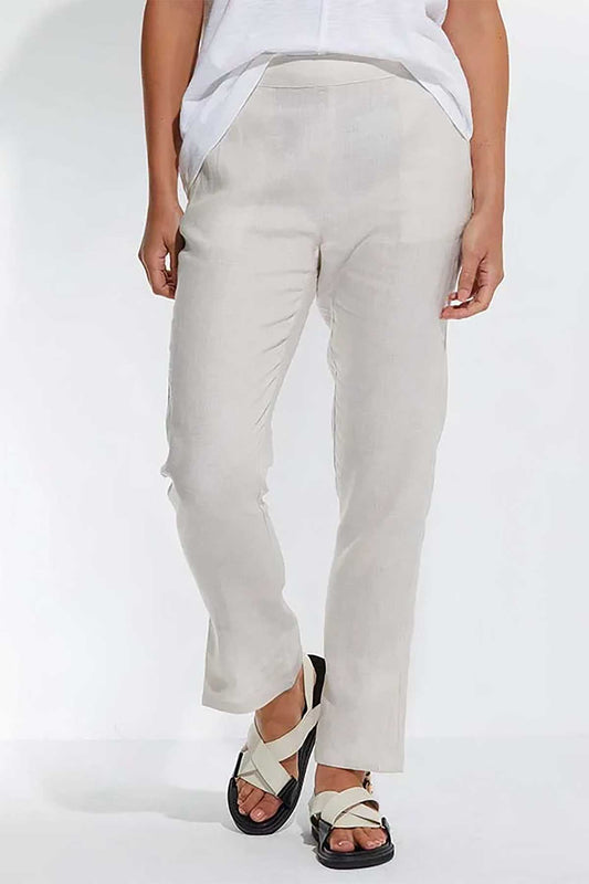 Marco Polo Linen Pant Full Length front view