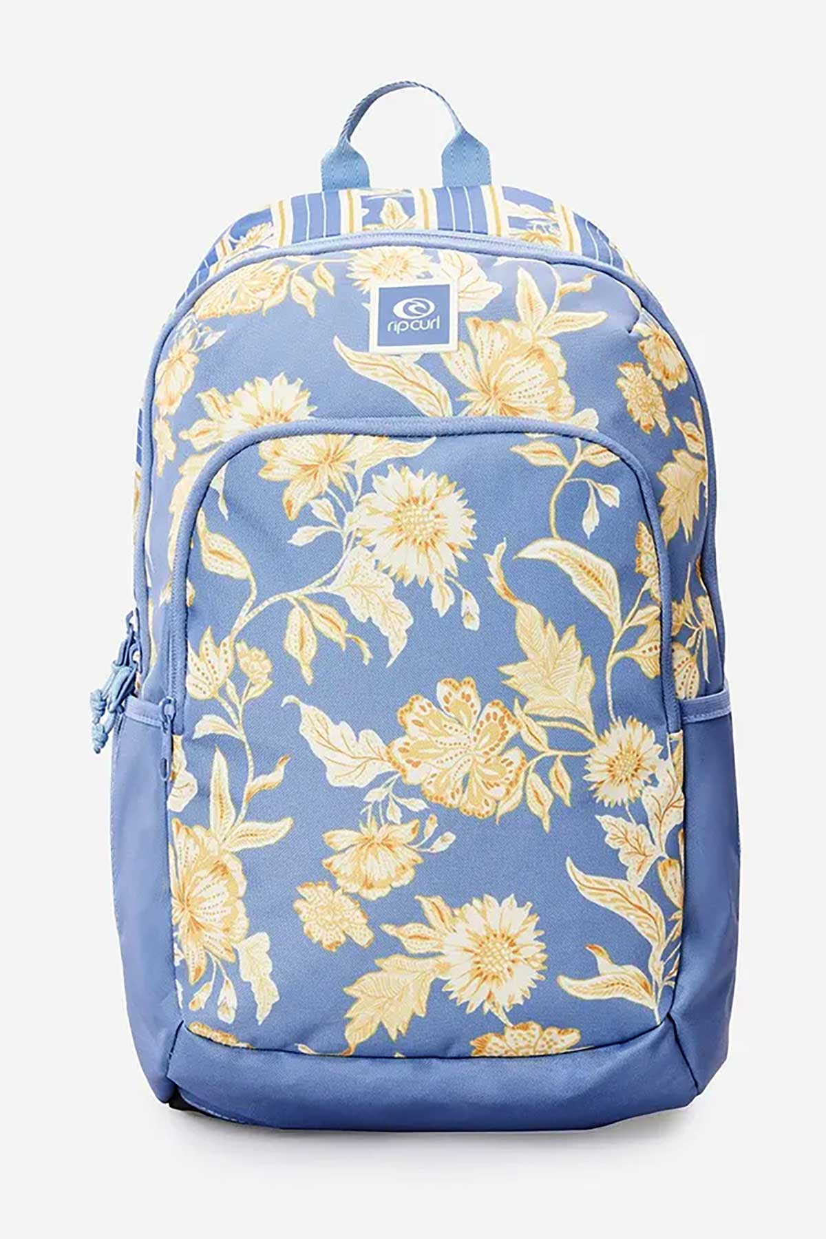 Rip Curl Backpack - Ozone 2.0 30 L, Blue floral front view.