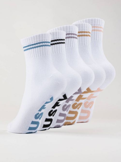 Rusty All Day Crew 5 Sock Pack