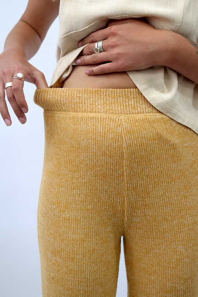 Rip Curl Ladies Pant Cosy Straight Leg Gold waist detail