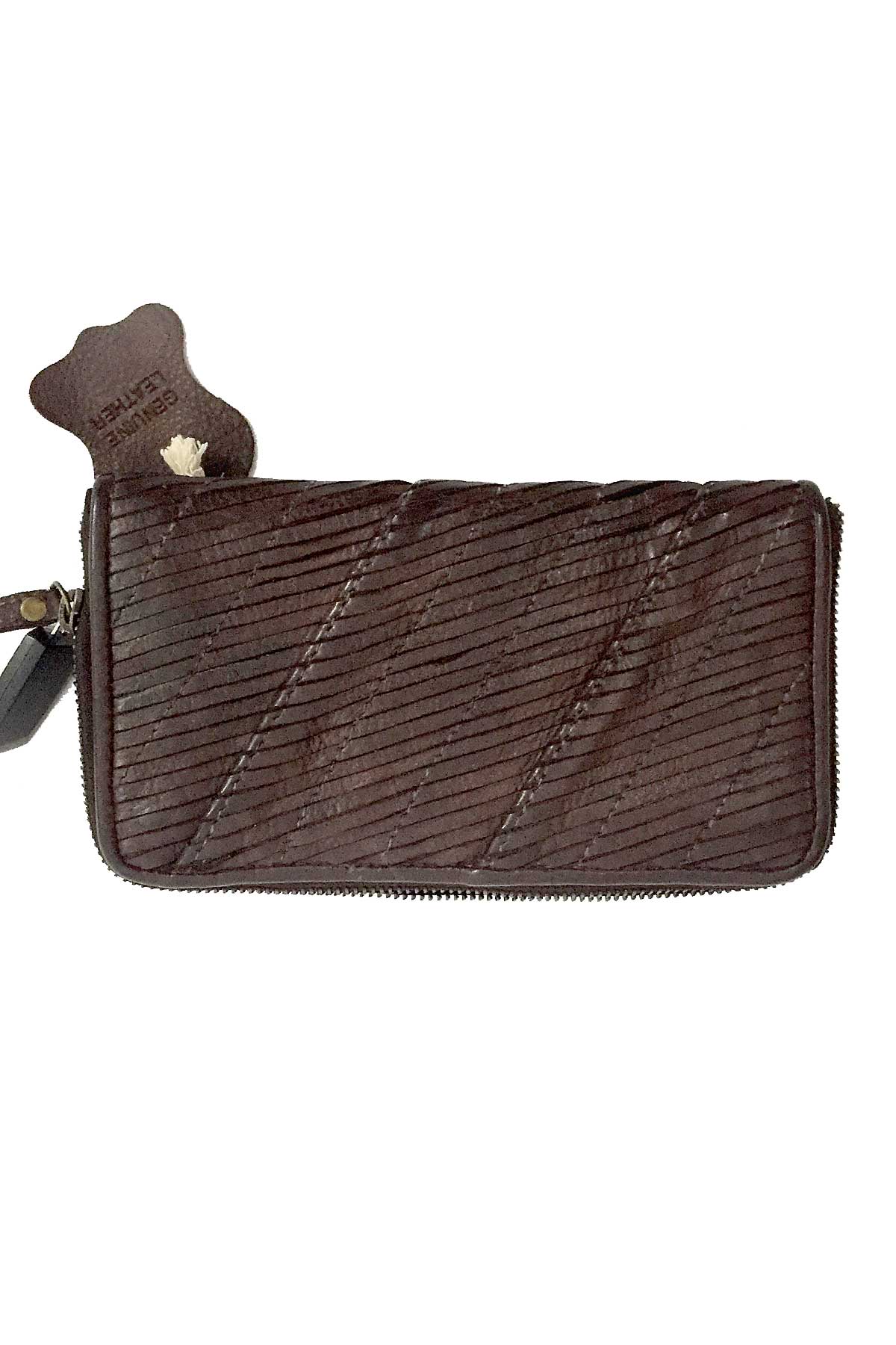 Rugged Hide Kendra Wallet chocolate front