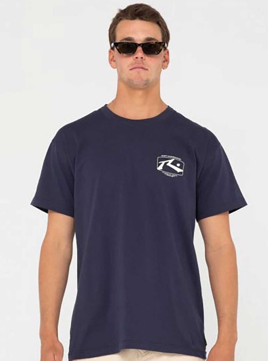 Rusty Advocate Short Sleeve Tee Boys Navy