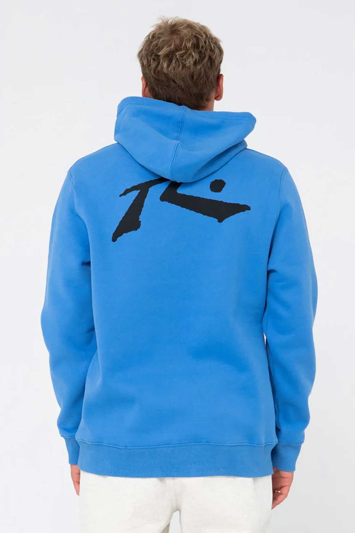 Rusty Hood Fleece Jumper - Competition, blue colourway.