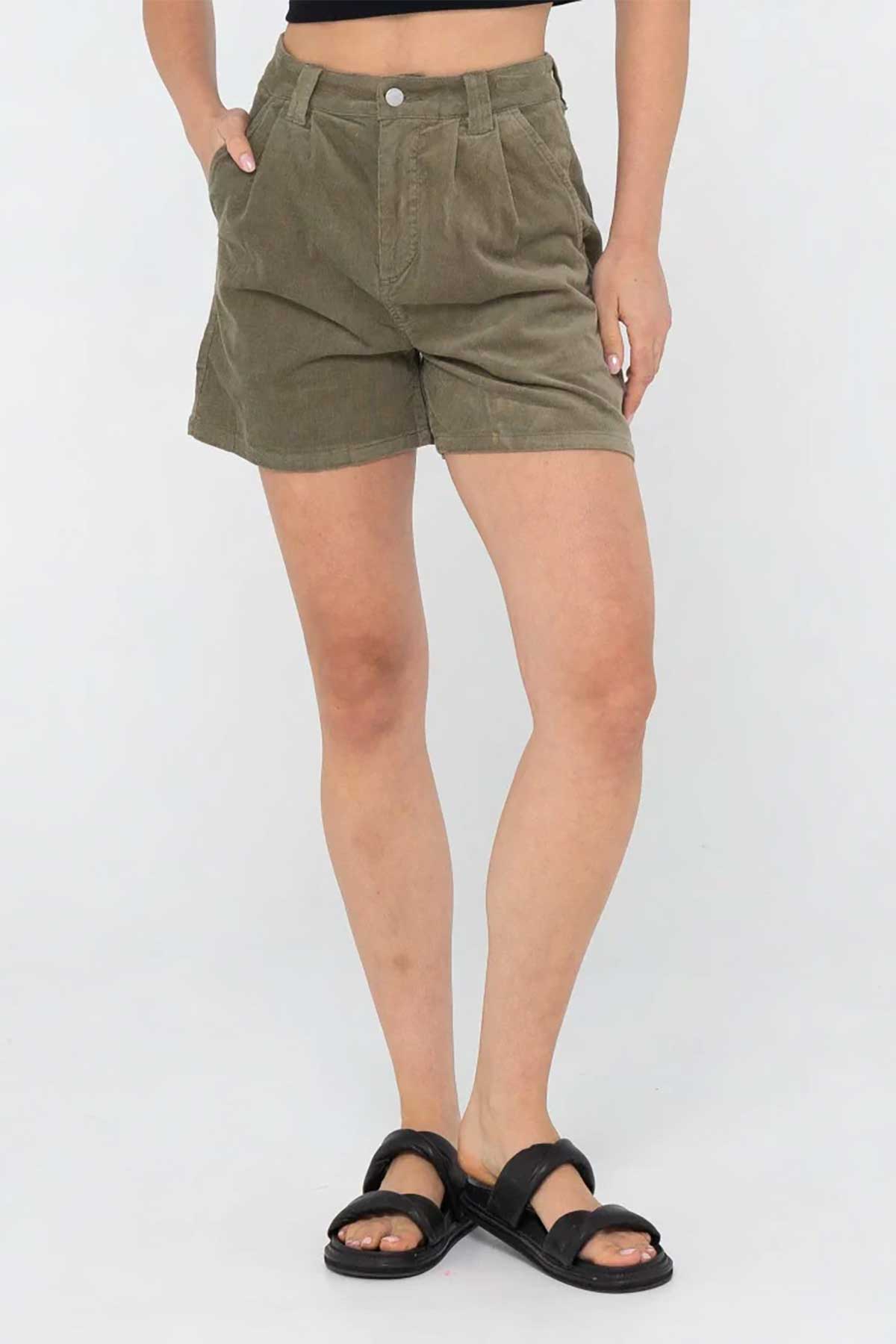Rusty Westwood High Waisted Cord Short