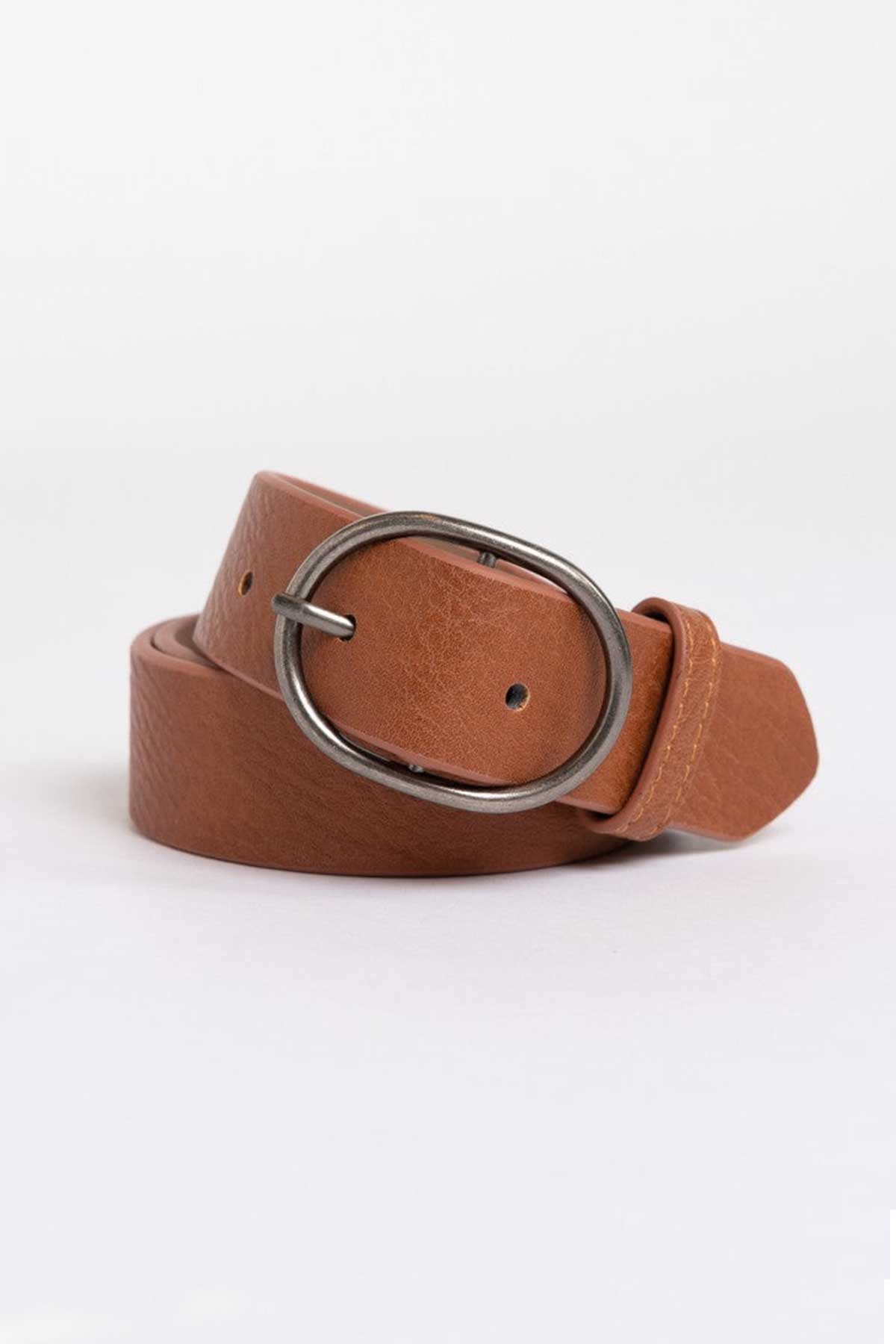 Rusty Womens boh belt tan rolled