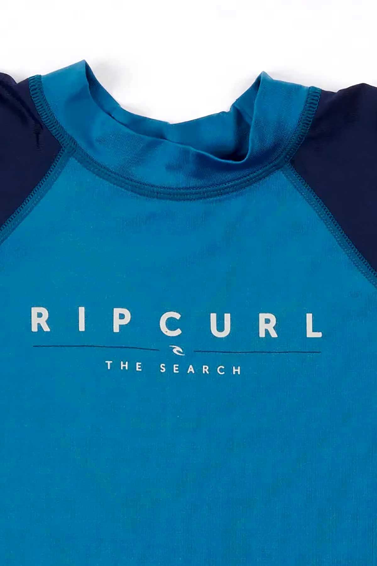 Rip Curl Boys Rash Vest Shockwaves, UPF 50+ Sun protection.