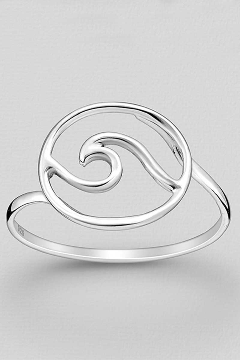 Sterling Silver Ring - Circle Wave