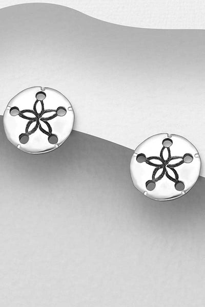 Sterling Silver Starfish Earrings -Studs