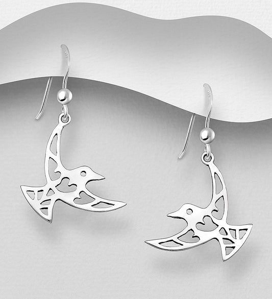 Sterling Silver Earrings - Birds
