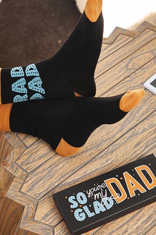 Annabel Trends Men's Boxed Socks - Glad You're My Dad