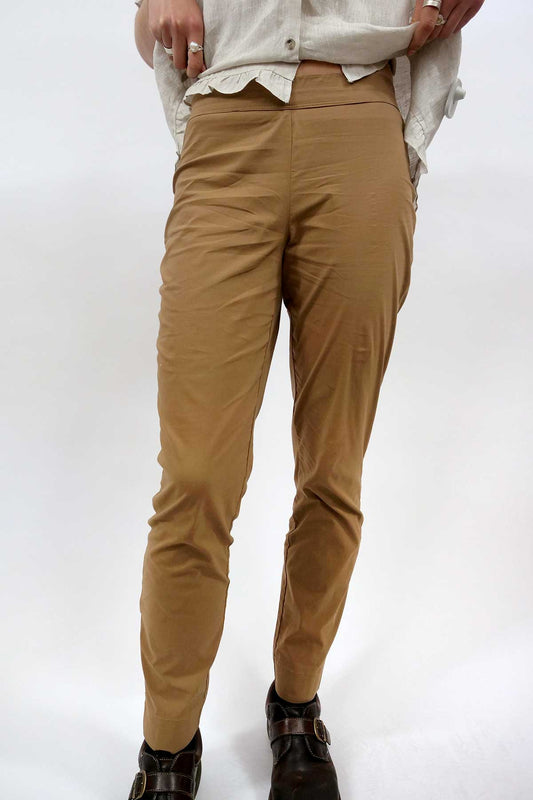 Foil Pants - Long Slim Trapeze pant front