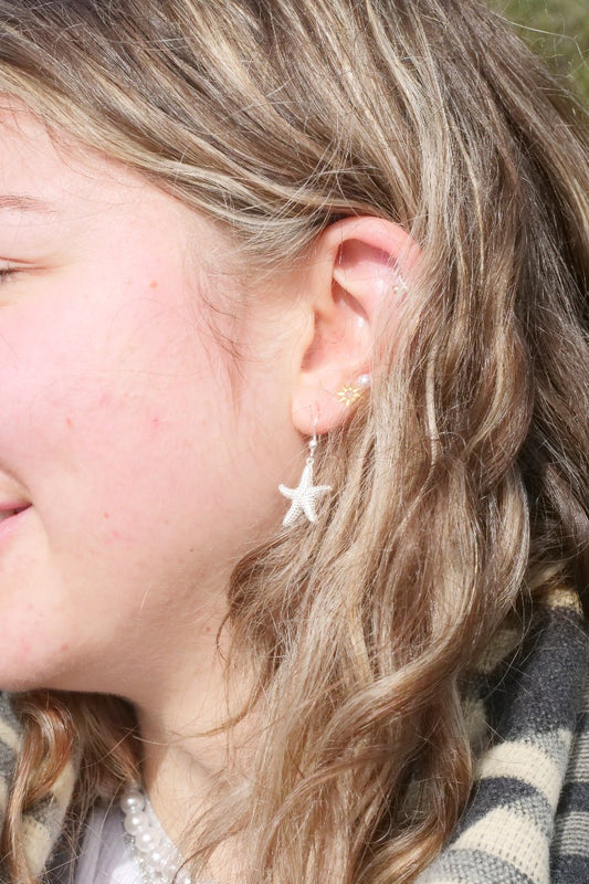 star of the sea sterling silver earrings