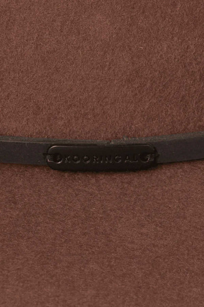 kooringal mens chestnut rajah hat band detail