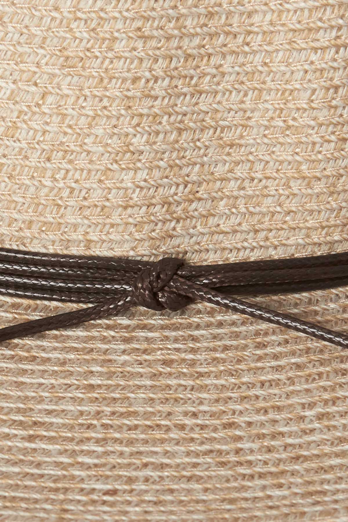 Kooringla Women's Safari Hat - Brianna oatmeal side knot detail