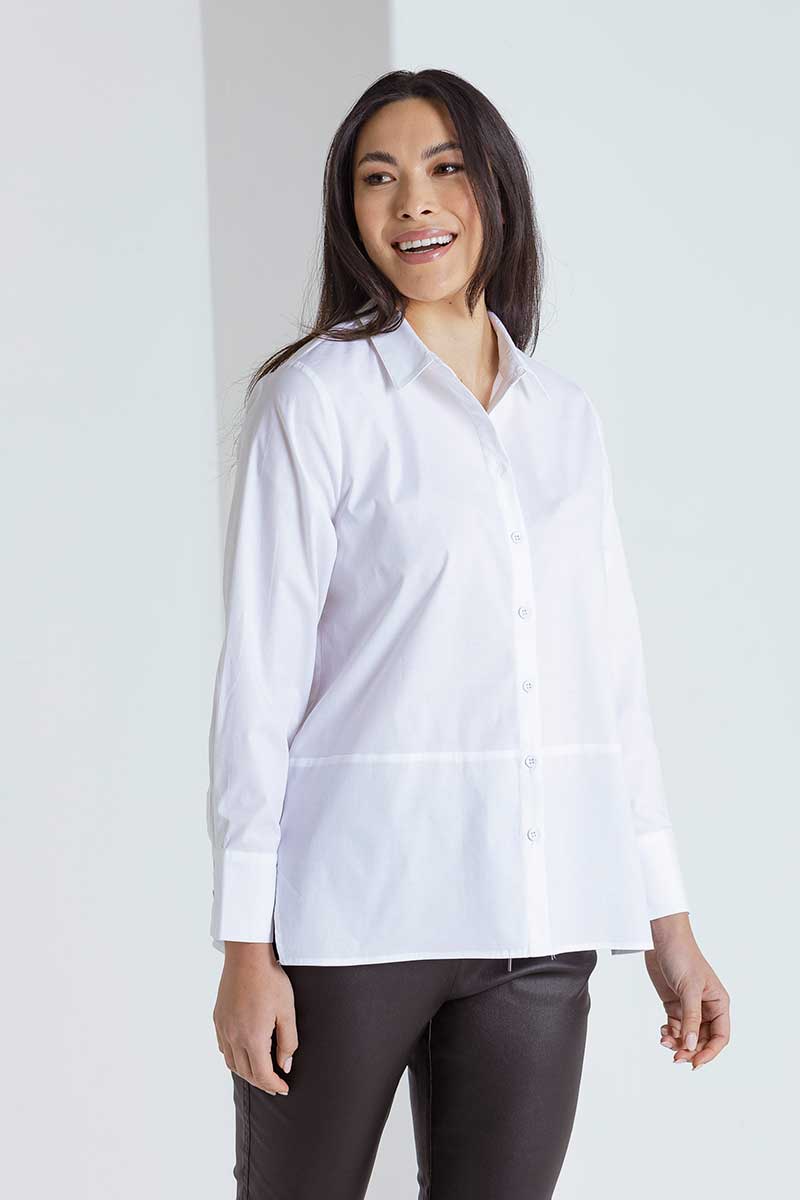 Marco Polo Women's Button Shirt - White
