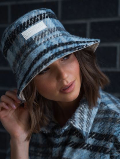 Rusty Nicola Reversible Plaid Bucket Hat
